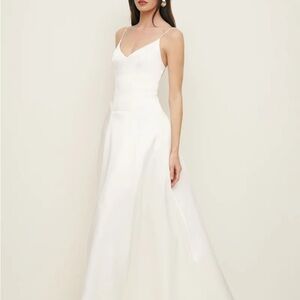 NWT Reformation Icelynn - White Spaghetti Strap Wedding Dress